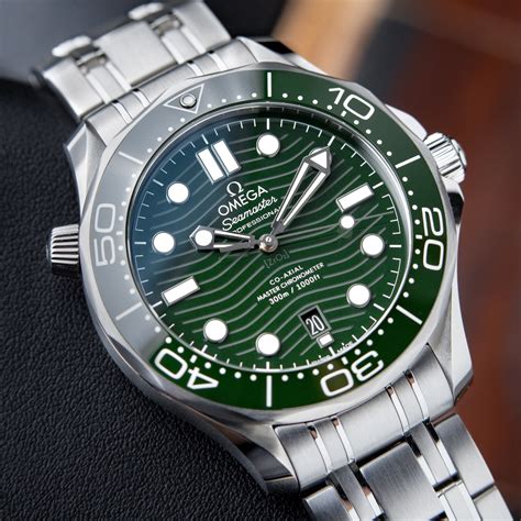 omega seamaster green 300m|omega seamaster 300m green review.